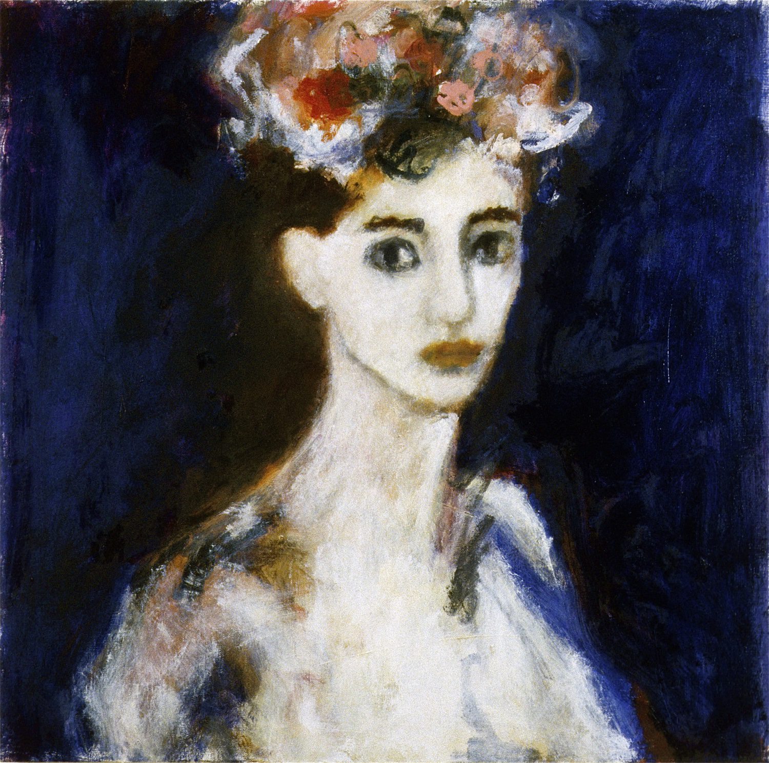 Woman in Flowered Hat