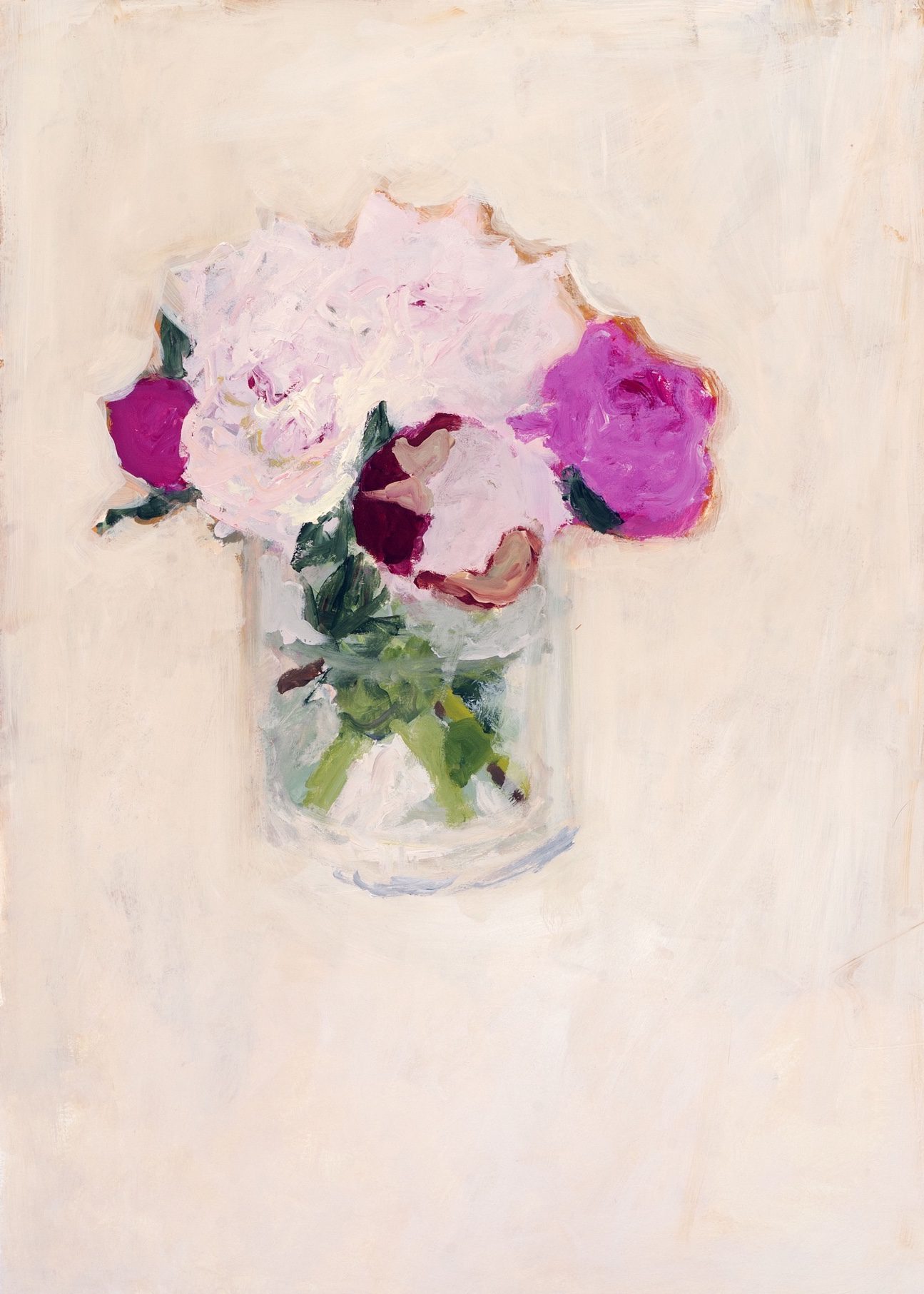 Pink and White Peonies