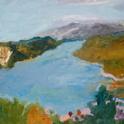 Le Lac de Saint Croix I. Landscape painting by Betsy Podlach