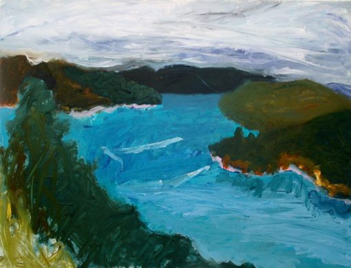 Le Lac de Saint Croix III. Landscape painting by Betsy Podlach